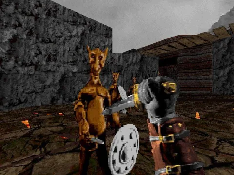 
											Starting out; armed only with a knife, we unwisely enter the volcanic pit.
