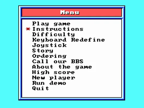 
											Main menu