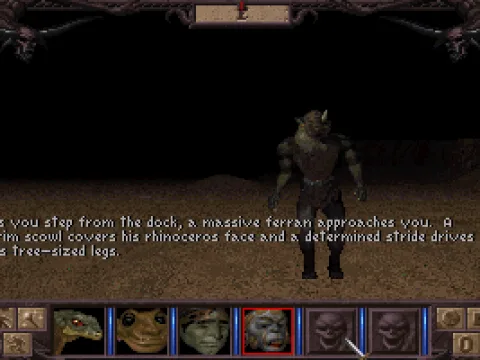 
											Starting the game with what turns out to be our first NPC!