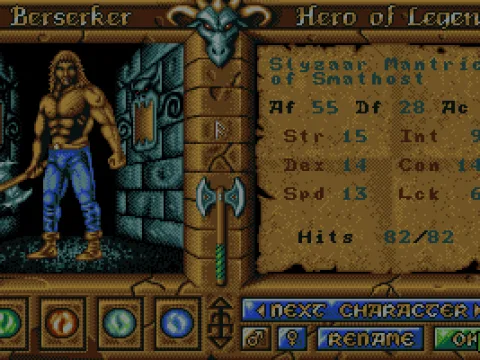 
											Setting up your character (VGA)