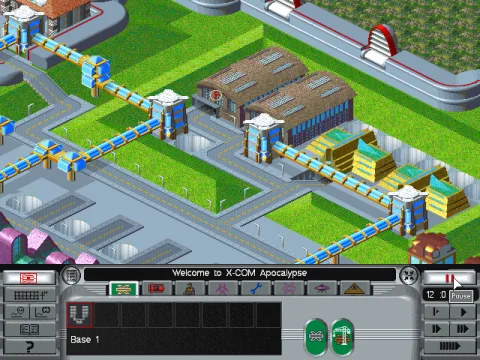 
											Since you only have to protect one city in X-Com Apocalypse, your base is in one of the city's buildings.