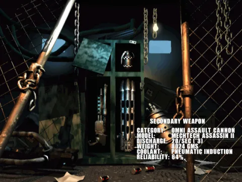 
											Weapon selection