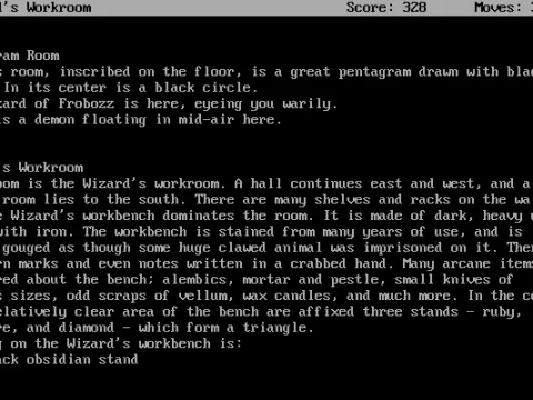 
											The Wizard's workroom. Most of the stuff on the bench is useless junk, though.