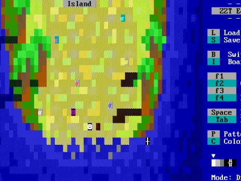 
											The beaches of ZZT.