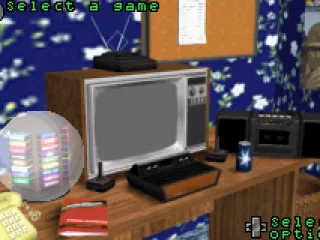 
											The menu (including a nice Atari)