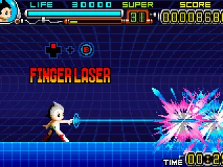 
											Using the finger laser. Cool!