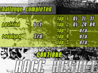 
											End of race stats