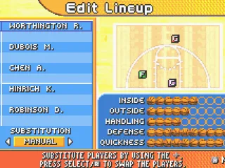 
											Editing the lineup