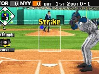 
											The pitcher paints the corner for a strike!