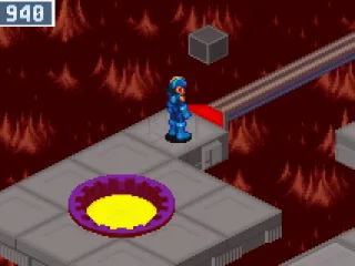 
											You have to install some program into Mega Man so that he can shrink and pass through here.
