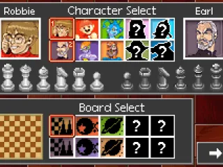 
											Select your players and board.