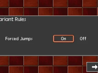 
											Variant rules for checkers.