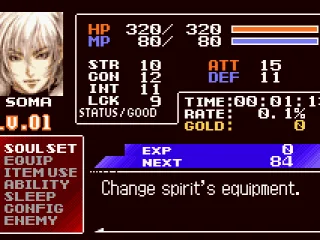 
											Status screen