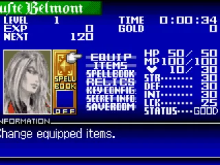 
											Status screen