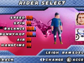
											Rider select