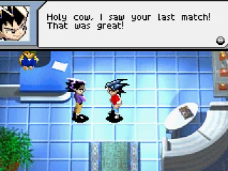 
											Talking to an opponent outside the arena.