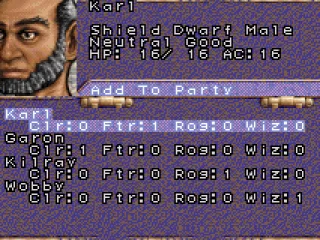 
											Default characters