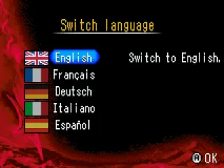 
											Language selection