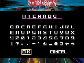
											Name entry.