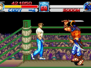 
											Sodom is the 2nd boss of the game. Look out: these 2 swords are murderous!