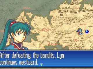 
											The heroes travel via an overhead map
