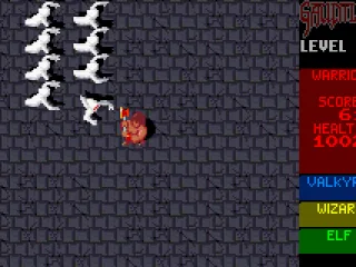
											Gauntlet: more and more ghosts appear through the level.