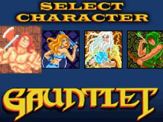 
											Gauntlet: select your character.