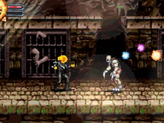 
											Defeating enemies or breaking scenery rewards you with colored spheres, each color granting you health, magic or upgrade points respectively