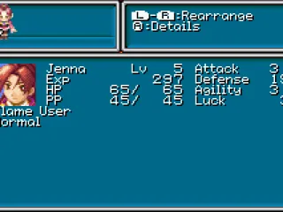 
											Status screen