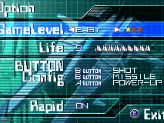 
											Option screen