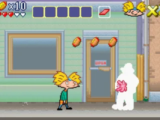 
											Hitting a man with bubble gum