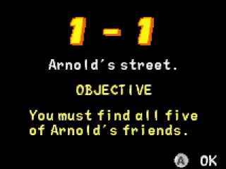 
											The intro screen to the stage displays the objective.