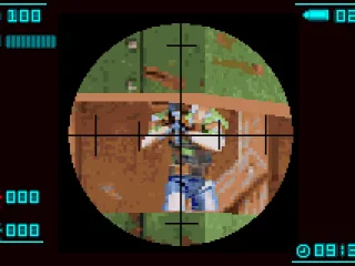 
											Using the Sniper Rifle.