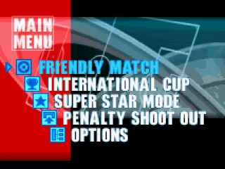 
											Menu screen.