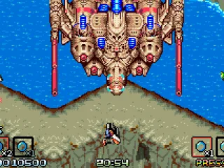 
											The first enemy dwarfs your spaceship.