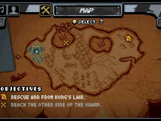 
											Map with mission objectives.