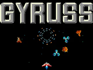 
											Gyruss - title screen.