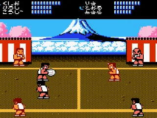 
											Nekketsu Kōkō Dodgeball Bu (gameplay).