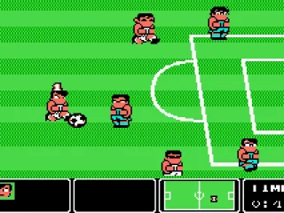 
											Nekketsu Kōkō Dodgeball Bu: Soccer Hen (gameplay).