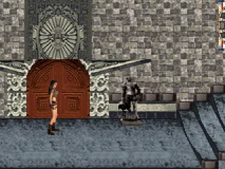 
											Lara explores her home, Croft Manor.