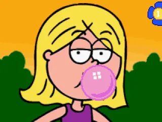 
											Blow a bubble.