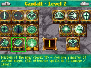 
											See what spells/skills you have. These are different depending on your character