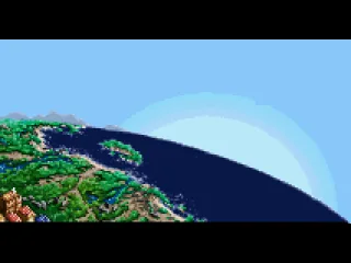 
											Sunset over island