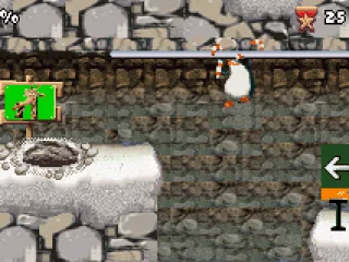 
											Brachiating along a pipe with candy sticks