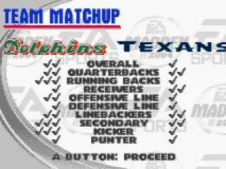 
											Team matchup