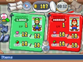 
											Menu screen
