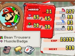 
											Status screen