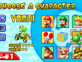 
											Character selection