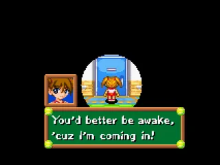 
											Ace picks up Clay at his room at the beginning of the game.