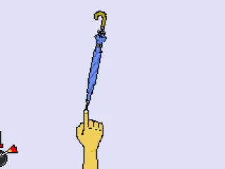 
											Can you balance an umbrella with your finger?